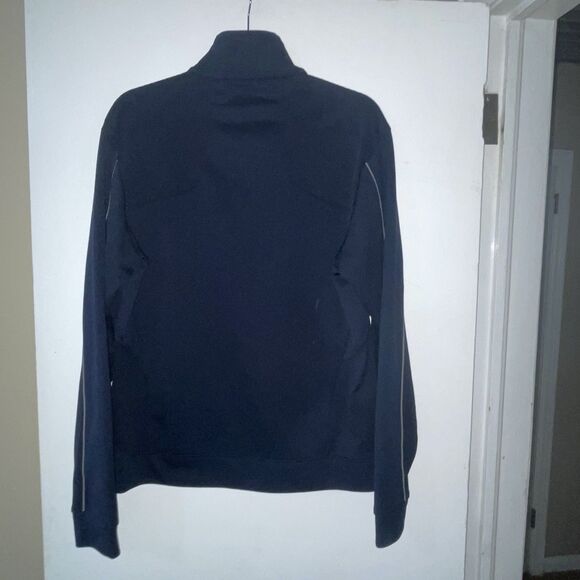 Cutter & Buck Mens West Virginia Mountaineers 1/4 Zip Pullover Navy Med EUC - Picture 3 of 11